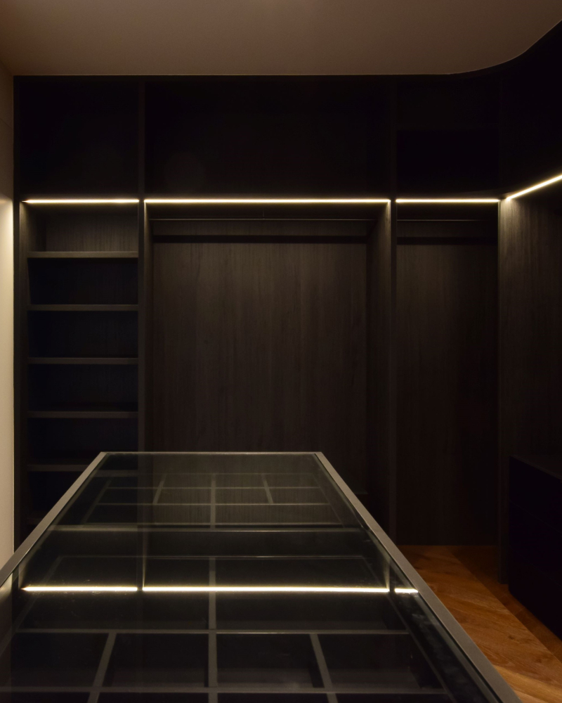 wood closet